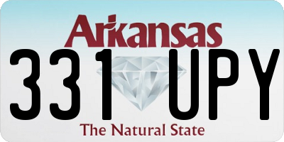 AR license plate 331UPY