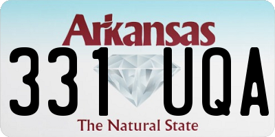 AR license plate 331UQA