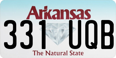 AR license plate 331UQB