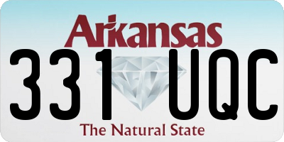 AR license plate 331UQC
