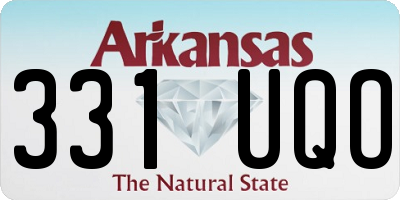 AR license plate 331UQO