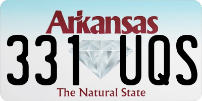 AR license plate 331UQS