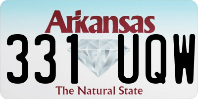 AR license plate 331UQW