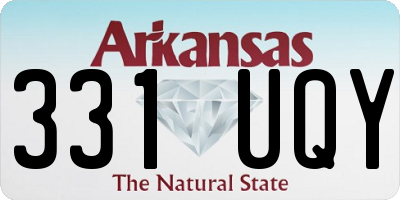 AR license plate 331UQY