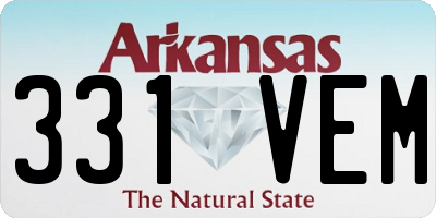 AR license plate 331VEM