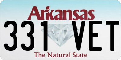 AR license plate 331VET