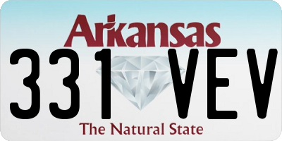 AR license plate 331VEV