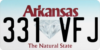AR license plate 331VFJ