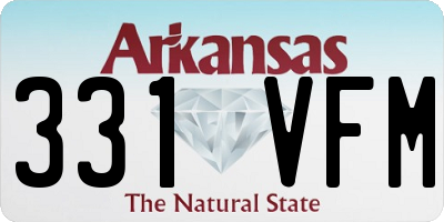 AR license plate 331VFM