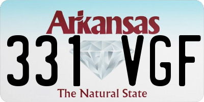 AR license plate 331VGF