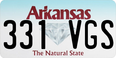 AR license plate 331VGS