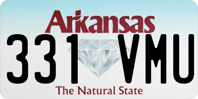 AR license plate 331VMU