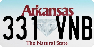 AR license plate 331VNB