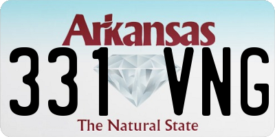 AR license plate 331VNG