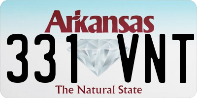 AR license plate 331VNT