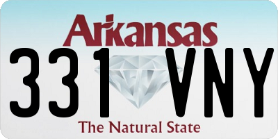 AR license plate 331VNY