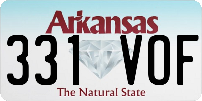 AR license plate 331VOF