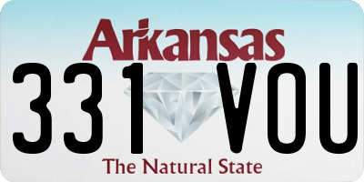 AR license plate 331VOU