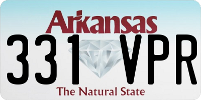 AR license plate 331VPR