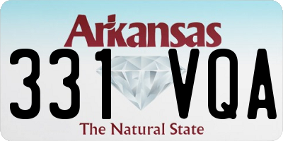 AR license plate 331VQA