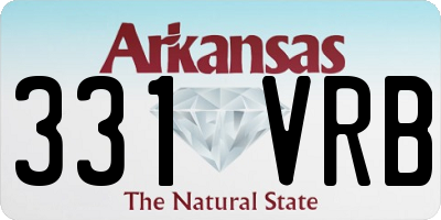 AR license plate 331VRB