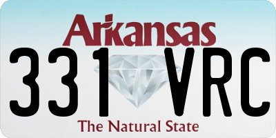 AR license plate 331VRC