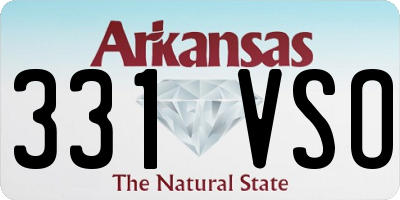 AR license plate 331VSO