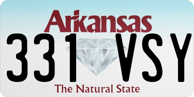 AR license plate 331VSY