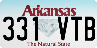 AR license plate 331VTB