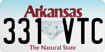 AR license plate 331VTC