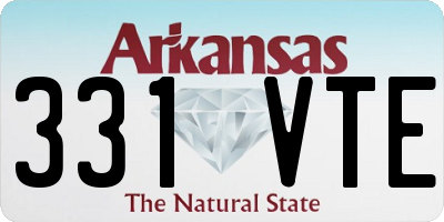 AR license plate 331VTE
