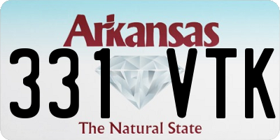 AR license plate 331VTK