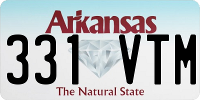 AR license plate 331VTM