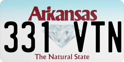AR license plate 331VTN