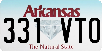 AR license plate 331VTO