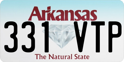 AR license plate 331VTP