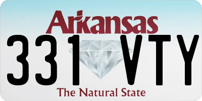 AR license plate 331VTY