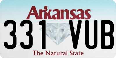 AR license plate 331VUB