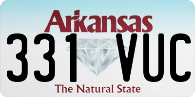 AR license plate 331VUC