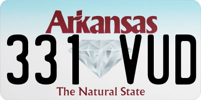 AR license plate 331VUD