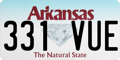 AR license plate 331VUE