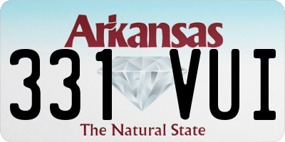 AR license plate 331VUI