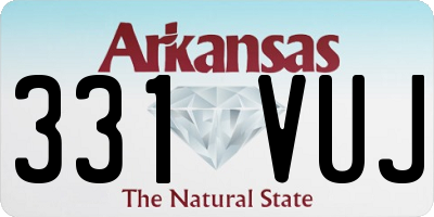 AR license plate 331VUJ