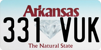 AR license plate 331VUK