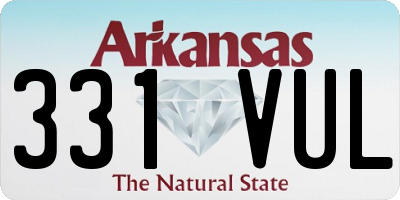 AR license plate 331VUL