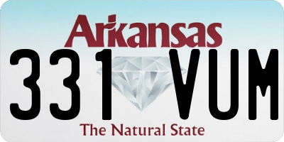 AR license plate 331VUM