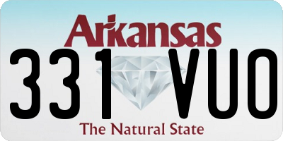 AR license plate 331VUO