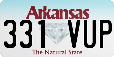 AR license plate 331VUP