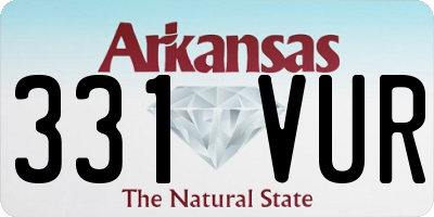 AR license plate 331VUR
