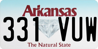 AR license plate 331VUW